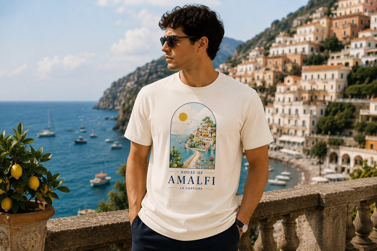Amalfi Vista Tee - Oversized
