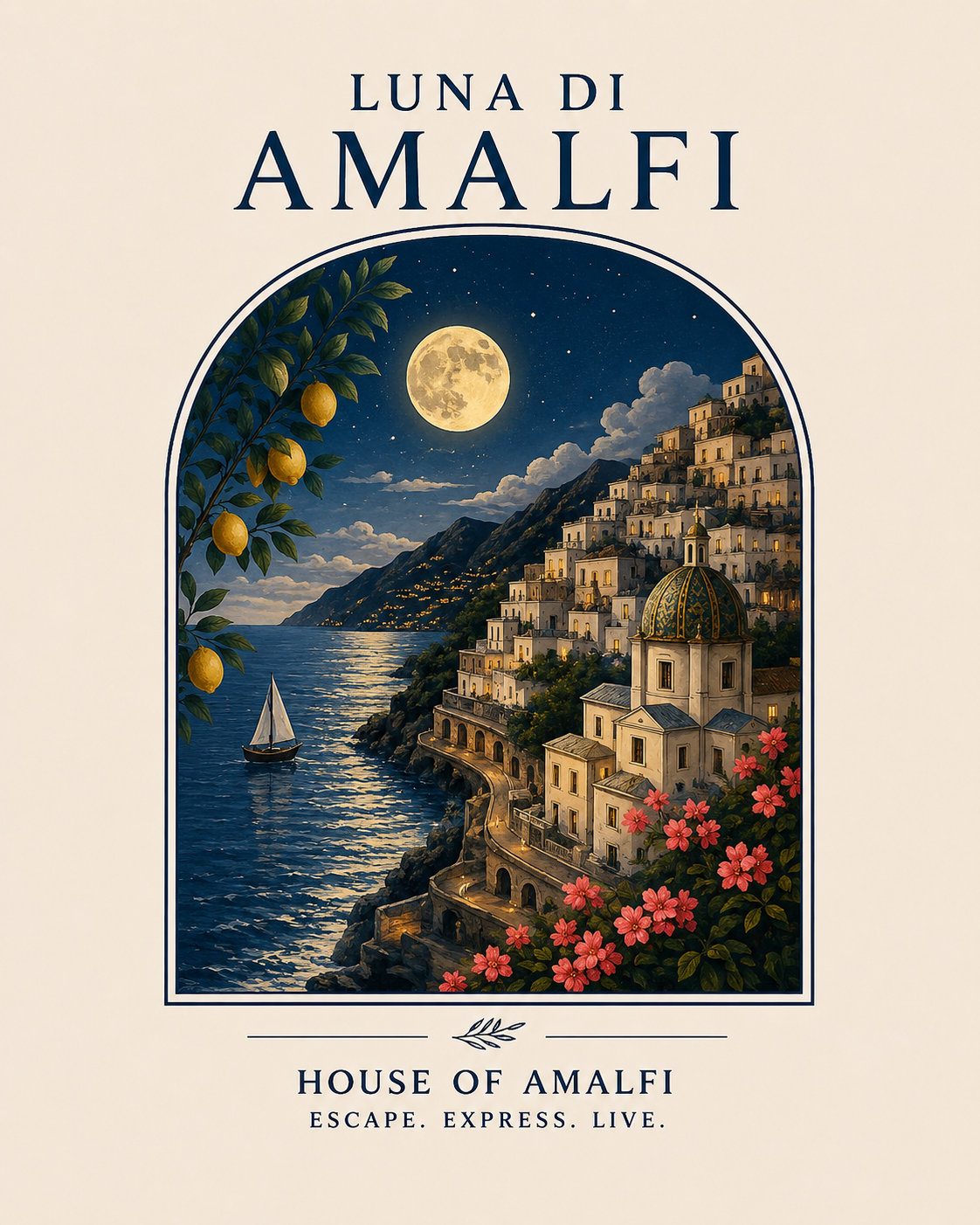 Luna Di Amalfi Tee - Oversized