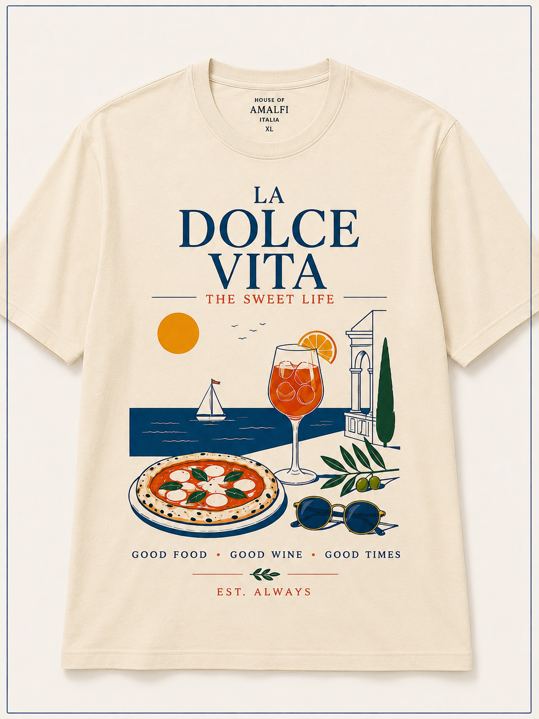 La Dolce Vita Tee - Oversized
