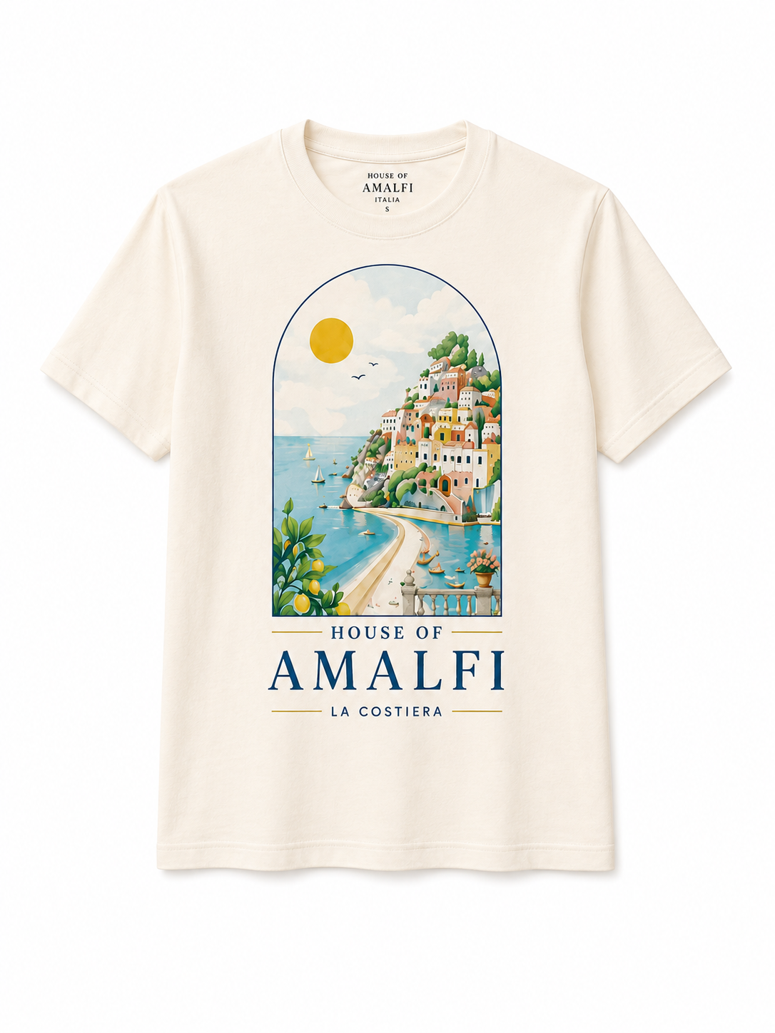 Amalfi Vista Tee - Oversized
