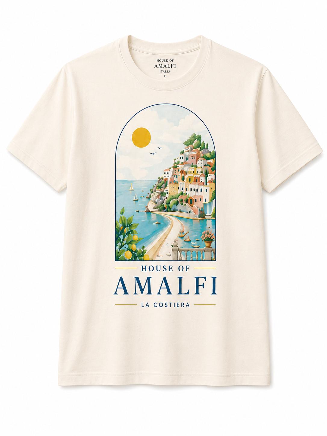 Amalfi Vista Tee - Oversized