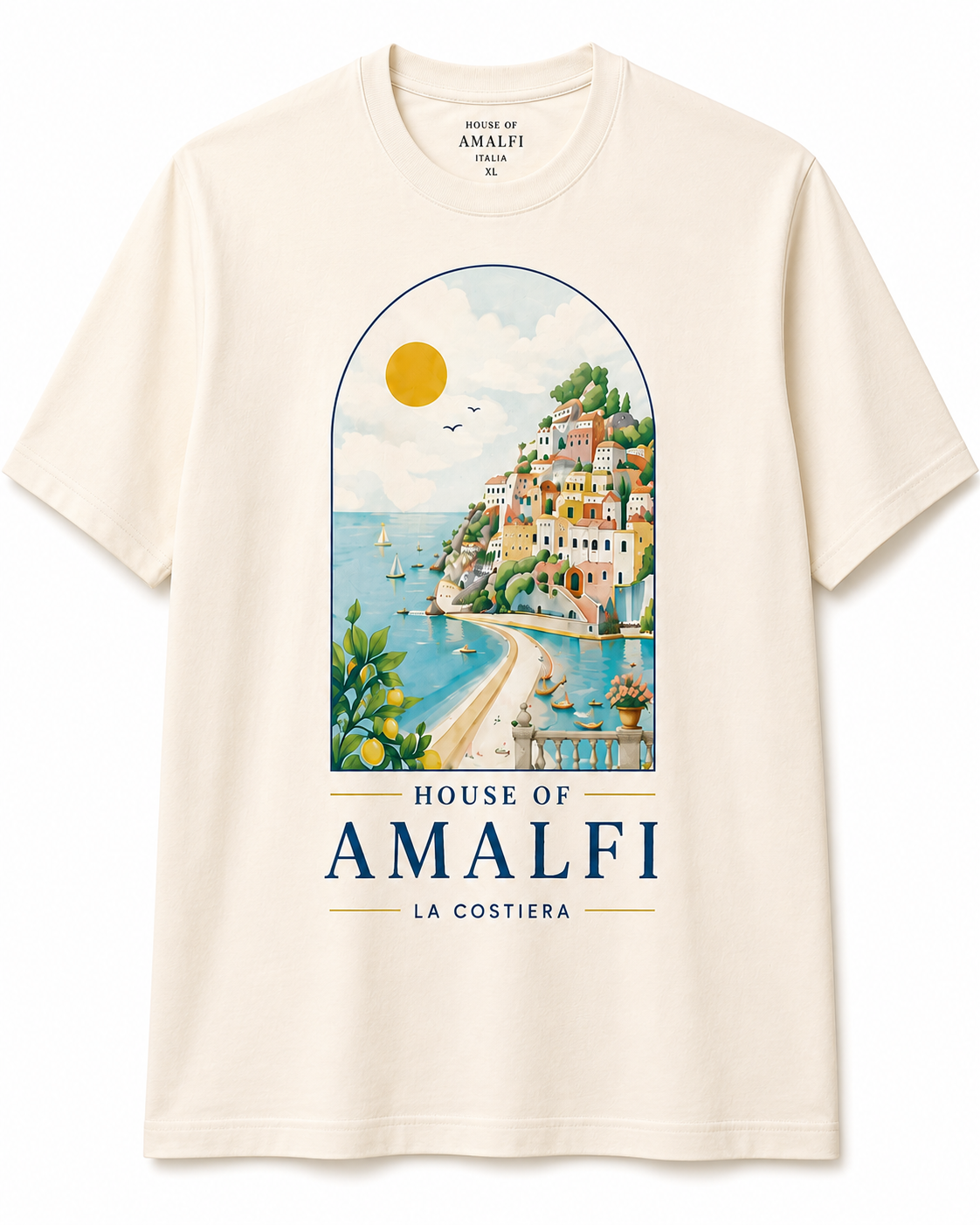 Amalfi Vista Tee - Oversized